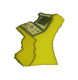 Picture from a yellow arcade machine