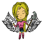 picture from the game developer. There is a angel with a silver rod